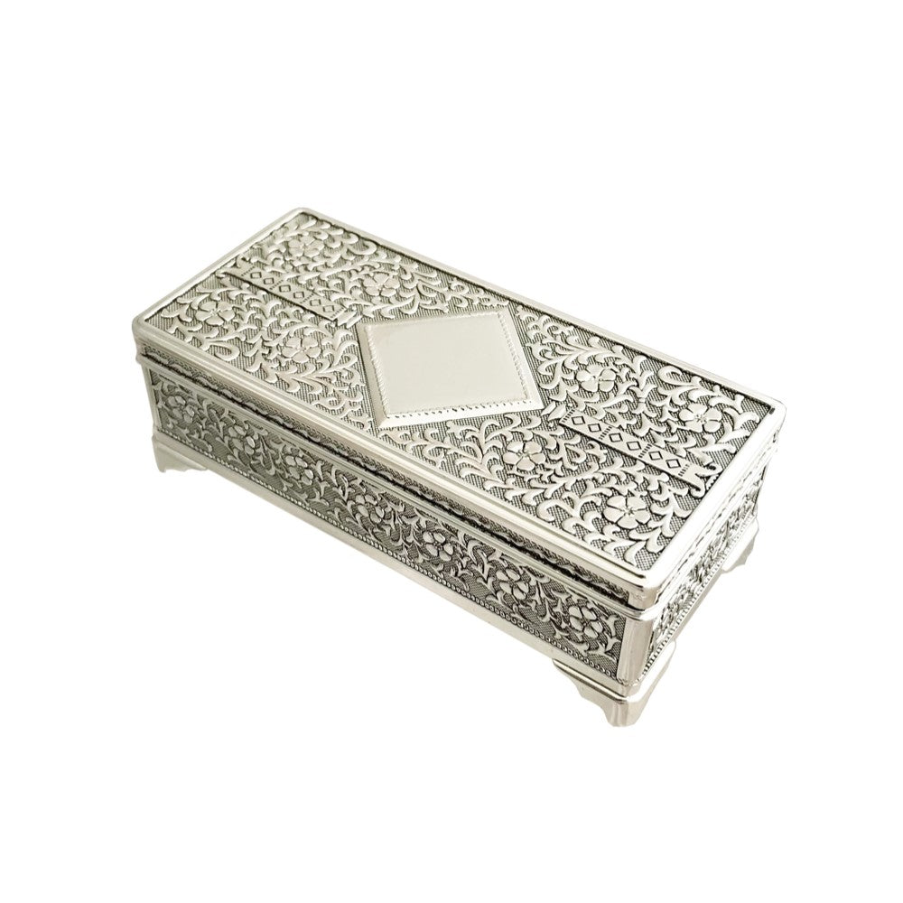 JEWEL BOX DIAMOND 5" SILVER PLATE