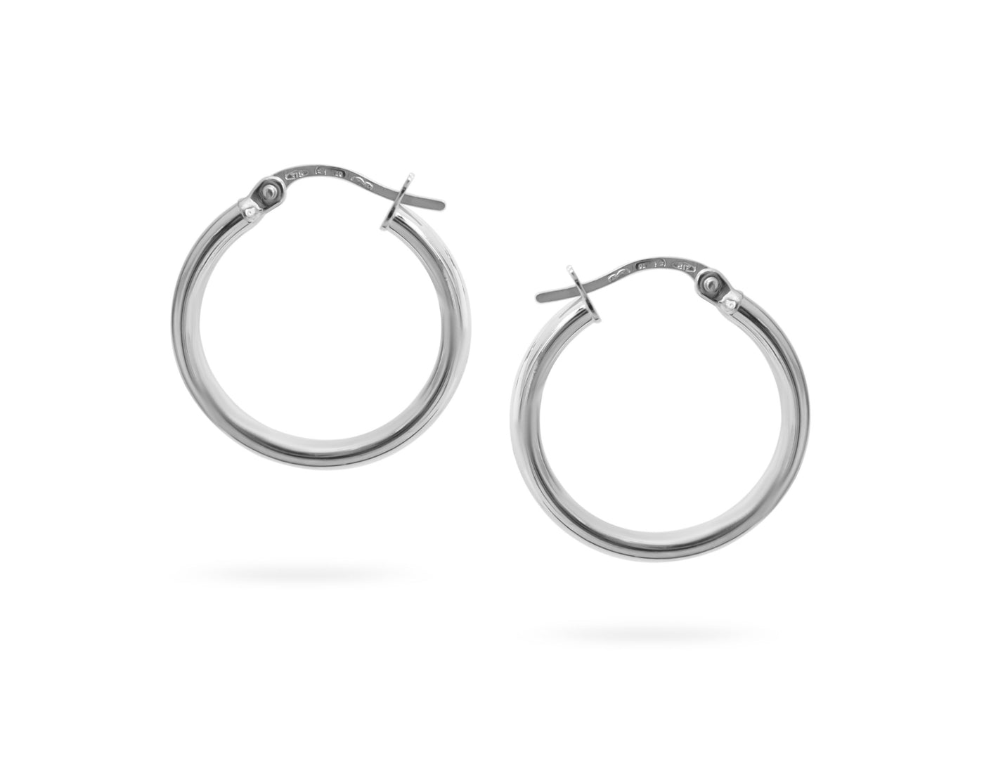 15mm Sterling Silver Plain Creole Hoop Earring