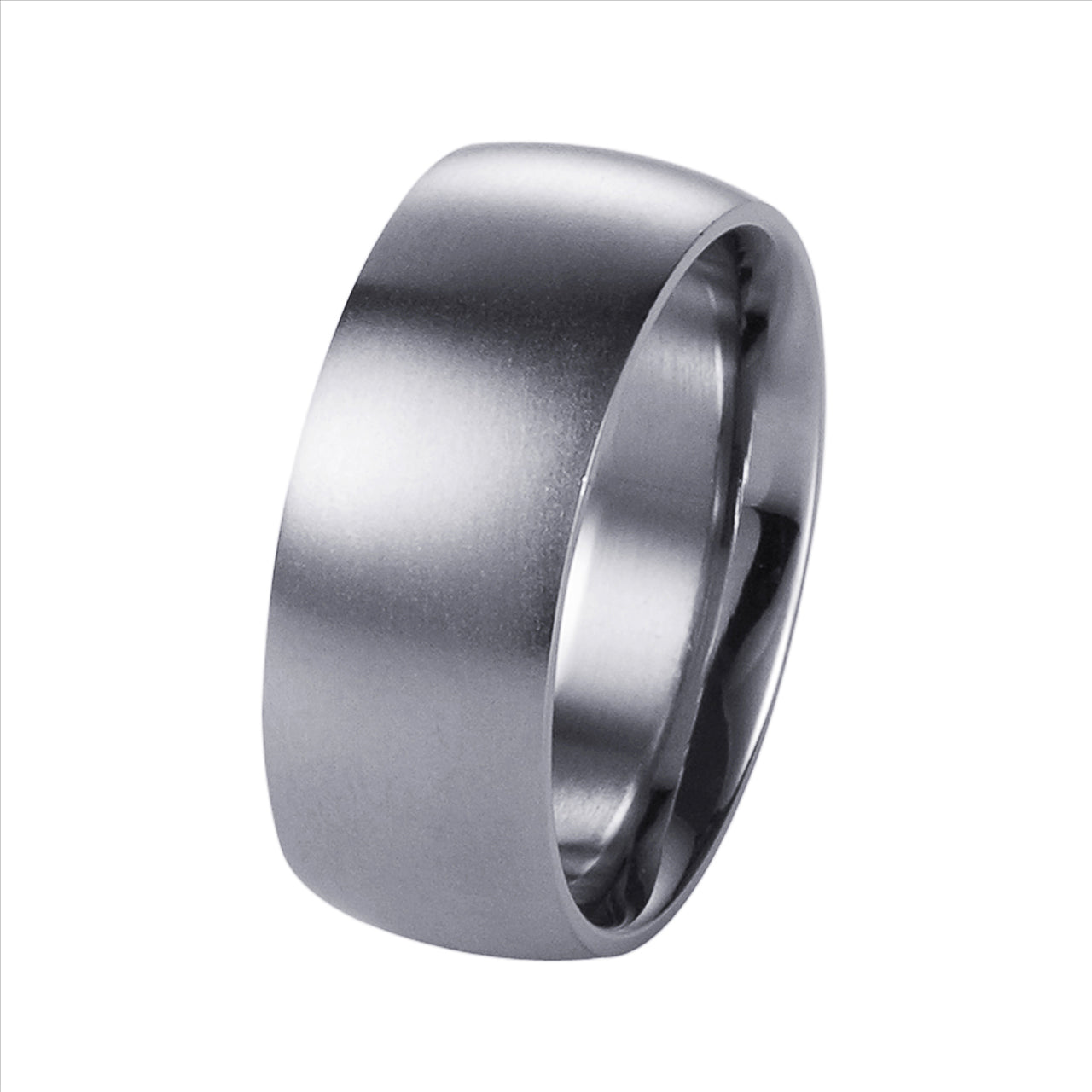 Brushed Stainless Steel Band Ring